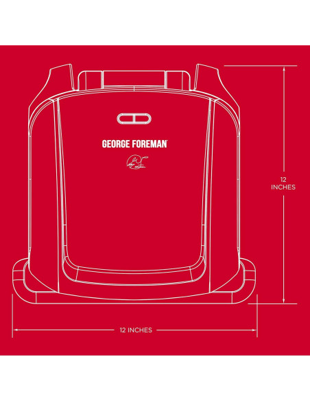 Parrilla Eléctrica George Foreman 4 Porciones Antiadherente