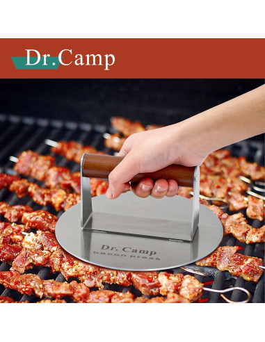 Prensa de hamburguesas de acero inoxidable 17.78 cm Foshan