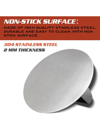 Prensa de hamburguesas de acero inoxidable 17.78 cm Foshan