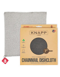 Paño de Cadena de Acero Inoxidable CM SCRUBBER 18x15 cm