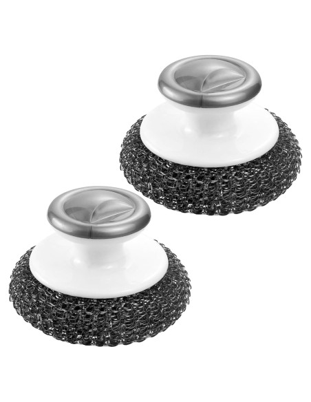 Estropajo de Acero Inoxidable con Mango Abvsdu - 2 Pcs