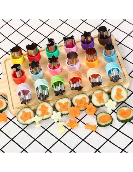 Juego de Cortadores de Verduras LAXIZAR 18 Piezas Mini