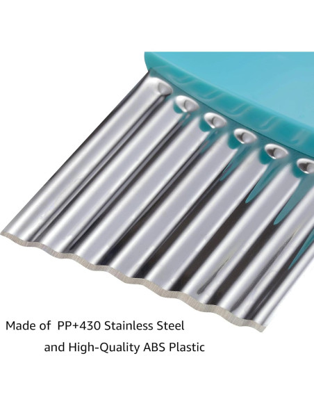 Cortador de Ondas AORVST Acero Inoxidable 2 Piezas Verde Azul