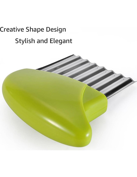 Cortador de Ondas AORVST Acero Inoxidable 2 Piezas Verde Azul