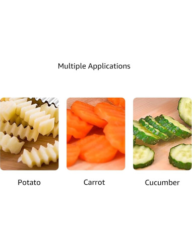 Cortador de Ondas AORVST Acero Inoxidable 2 Piezas Verde Azul