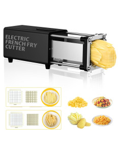 Cortador de Papas Fritas Eléctrico YOTAN 3,35 kg Acero Inoxidable