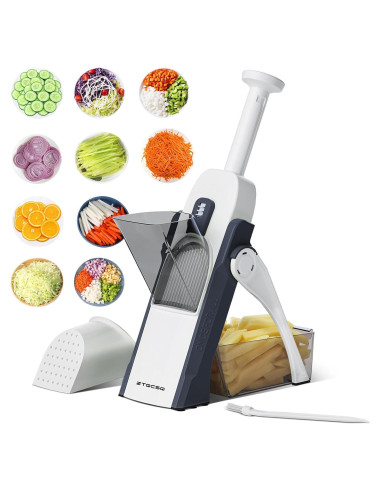 Cortador de Mandolina ZTQCSQ 5 en 1 Ajustable Azul