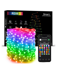 Luces de Hadas Inteligentes Brizled 20M 200 LED RGB Control App