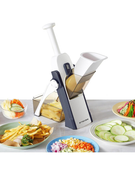 Cortador de Mandolina ZTQCSQ 5 en 1 Ajustable Azul