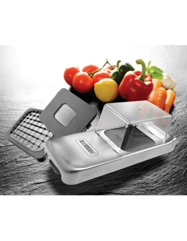 Cortador de Verduras Alligator Manual con 3 Cuchillas de Acero