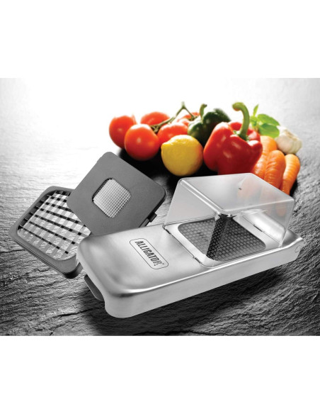 Cortador de Verduras Alligator Manual con 3 Cuchillas de Acero