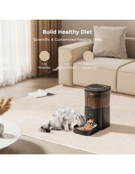 Comedero Automático para Gatos Espelho 4L WiFi Control App