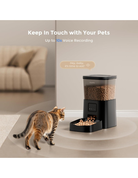 Comedero Automático para Gatos Espelho 4L WiFi Control App