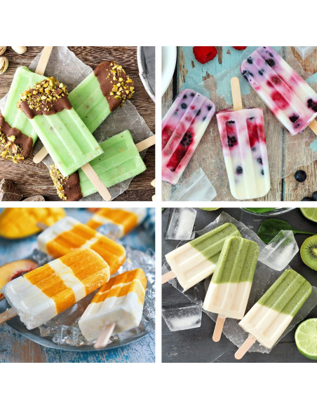 Moldes de Paletas de Silicona Ozera 10 Cavidades Verde