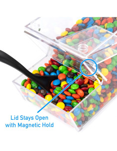 Dispensador de Toppings IneVibe - Contenedor Acrílico 26,67 cm 2