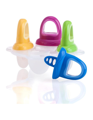 Moldes de Paletas Nuby 1 Paquete 4 Mangos Multicolor