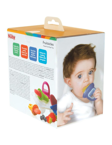 Moldes de Paletas Nuby 1 Paquete 4 Mangos Multicolor