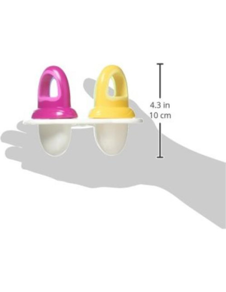 Moldes de Paletas Nuby 1 Paquete 4 Mangos Multicolor