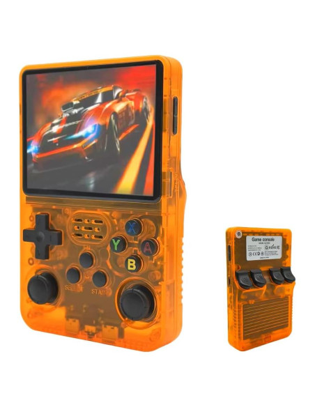 Consola de Juegos Retro Anbernic R36S 3.5" IPS 64GB Naranja