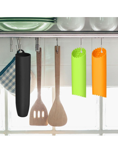 Pelador de Ajo de Silicona uxcell - 2 Piezas, Negro