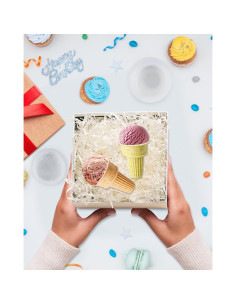 Molde de Silicona Cono y Bola de Helado Liobelon 3D 2