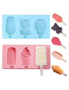 Molde de Paleta de Silicona Genérico 2 Piezas 88.72 ml