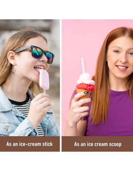 40 Palitos Acrílicos Reutilizables TIESOME 11.5x1 cm Transparentes