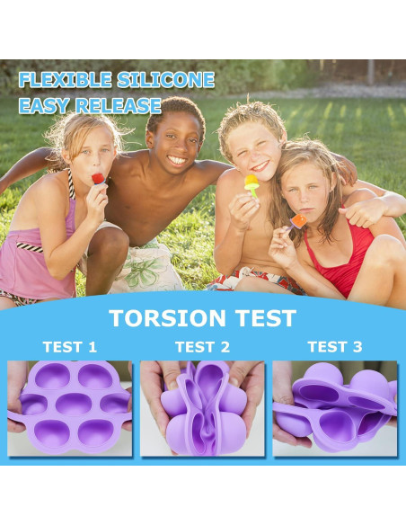 Moldes de Popsicle de Silicona XoYoZo 14 Cavidades 2 Pcs
