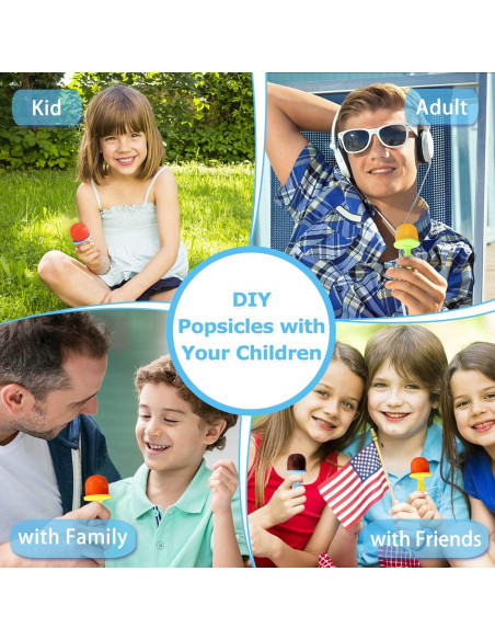 Moldes de Popsicle de Silicona XoYoZo 14 Cavidades 2 Pcs