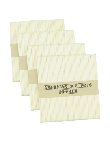 Palitos de Helado de Madera Heezy 200 Pcs 11.43 cm Ecológicos