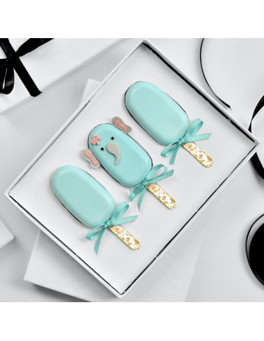 Palitos de Acrílico Reutilizables Geiserailie 40 Piezas 11.4 cm Dorado