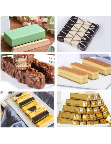 Molde de Silicona Palksky 2 Pcs 8 Cavidades para Barras