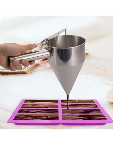 Molde de Silicona Palksky 2 Pcs 8 Cavidades para Barras