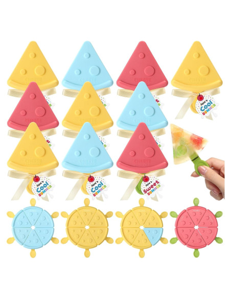 Paquete de 24 Moldes de Helado Reallnaive con Tarjetas