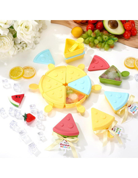 Paquete de 24 Moldes de Helado Reallnaive con Tarjetas