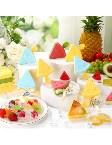 Paquete de 24 Moldes de Helado Reallnaive con Tarjetas