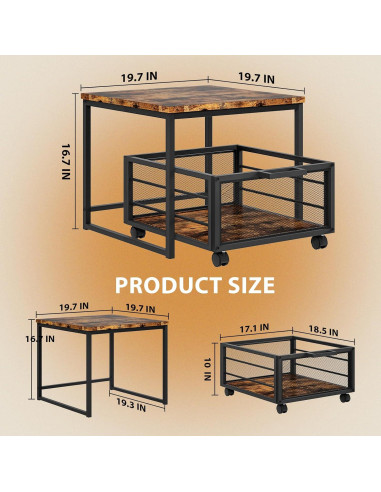Soporte para Mini Nevera Enkrio 50x50 cm con Almacenamiento
