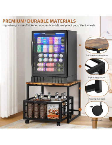 Soporte para Mini Nevera Enkrio 50x50 cm con Almacenamiento