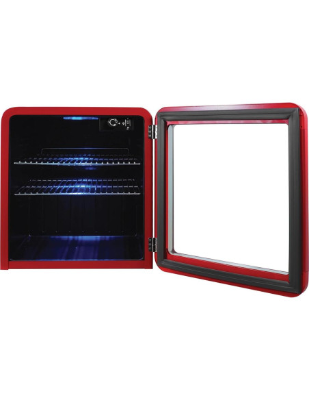 Enfriador de Bebidas Magic Chef MCB17CHR 48.1L Rojo Retro