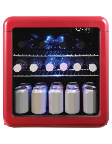 Enfriador de Bebidas Magic Chef MCB17CHR 48.1L Rojo Retro