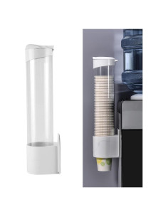 Dispensador de Vasos de Plástico Tirifer Blanco 38.5x8.8cm