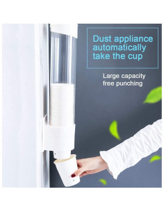 Dispensador de Vasos de Plástico Tirifer Blanco 38.5x8.8cm 2