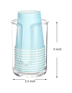 Dispensador de Vasos de Papel Youngever 2 Piezas Transparente 2