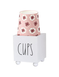 Dispensador de Vasos de Papel CHONIC Blanco 5 oz Madera