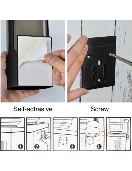 Dispensador de Vasos Desechables EOFJRUC Negro 3oz-5oz