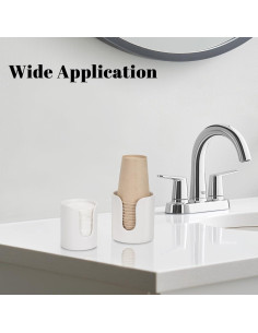 Dispensador de Tazas Cerámica UHEY HOME Blanco Juego de 2 2