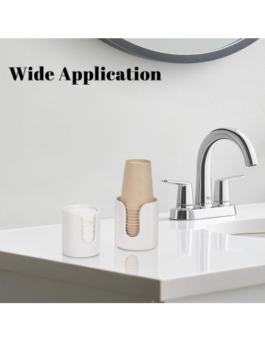 Dispensador de Tazas Cerámica UHEY HOME Blanco Juego de 2