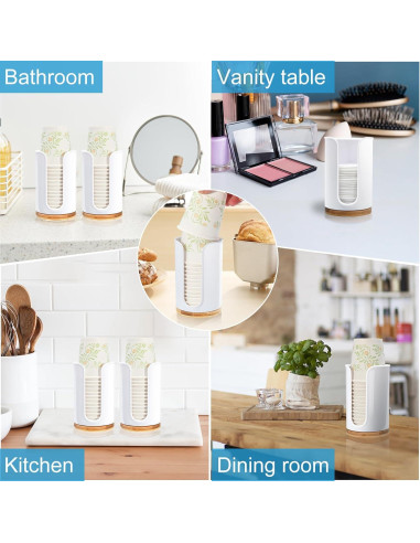 Dispensador de Tazas de Baño Us Beipin - 2 Piezas Blanco