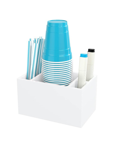 Soporte para Vasos Descartables BOSSCASA Blanco 16 oz