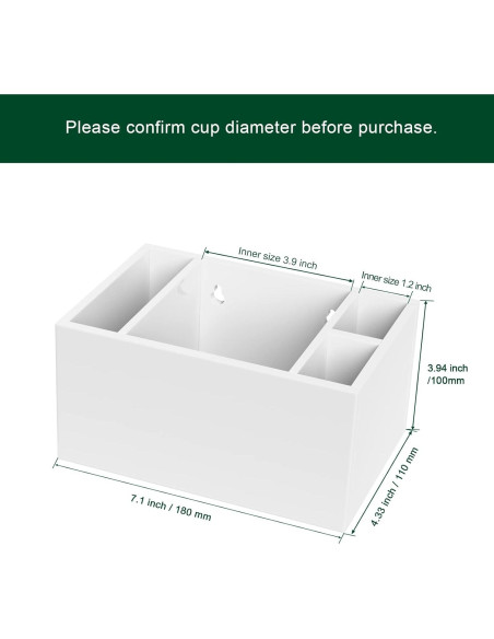 Soporte para Vasos Descartables BOSSCASA Blanco 16 oz Soporte para Vasos Descartables BOSSCASA Blanco 16 oz